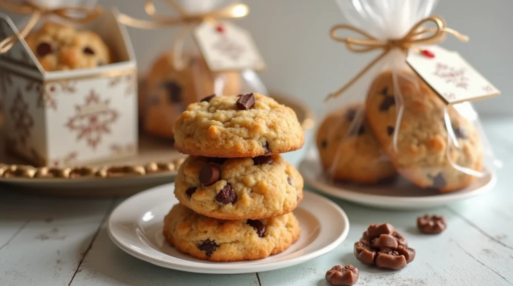 Why Butterscotch Pudding is the Secret to Perfect Cookies 18 Butterscotch pudding cookies packaged in decorative boxes and bags, ready to be given as a thoughtful homemade gift.