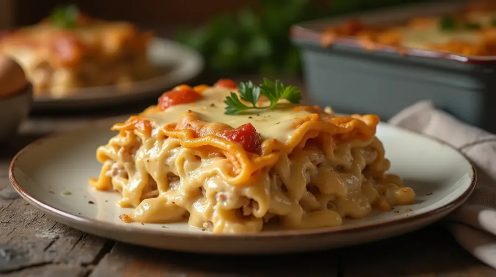 Comforting Chicken Alfredo Lasagna Meal
